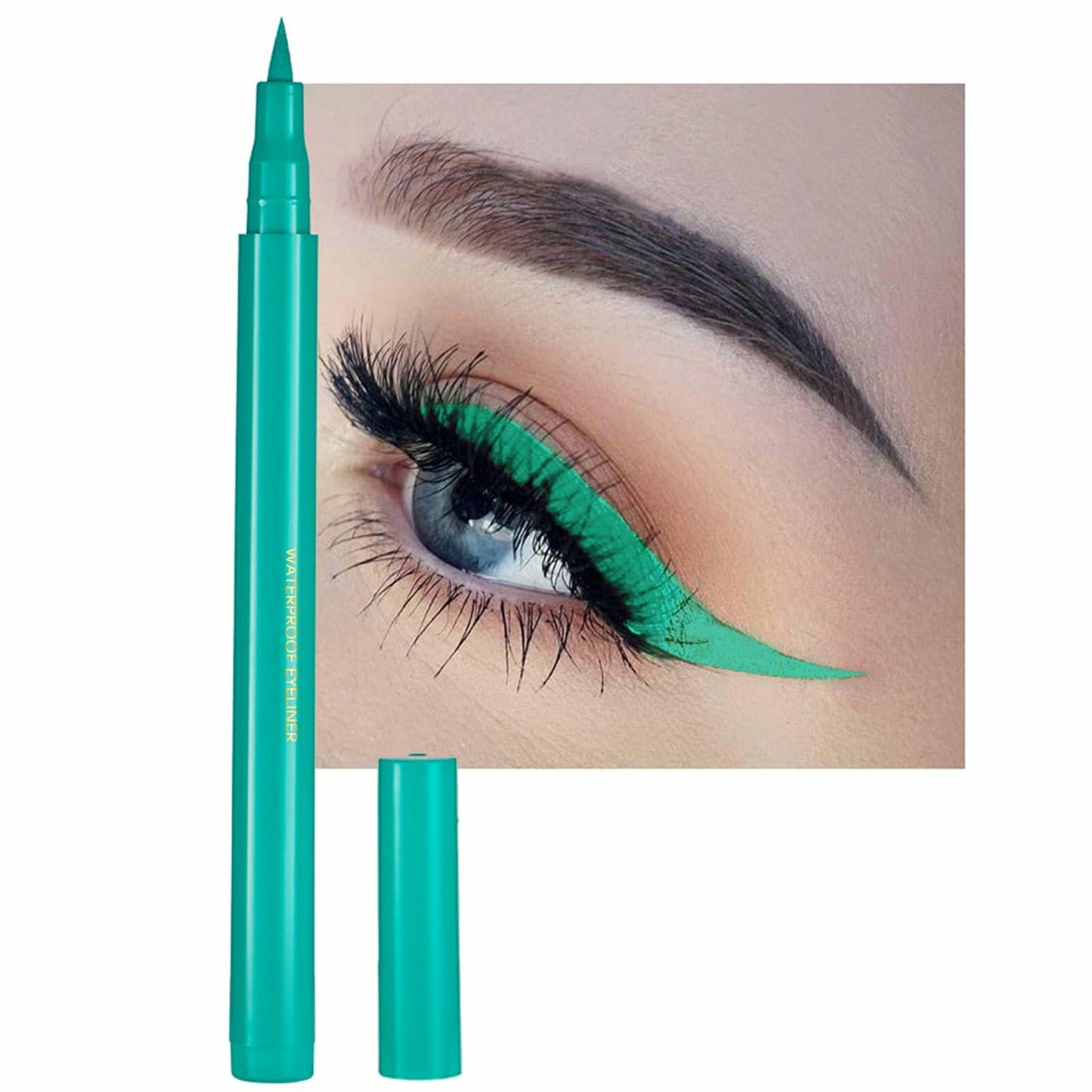 DekRion Liquid Eyeliner Waterproof Long-lasting Green 1 Count