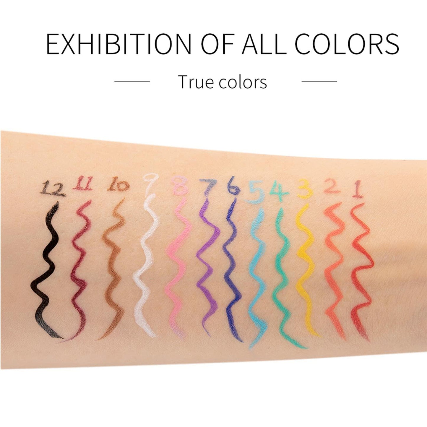 DekRion Liquid Eyeliner Waterproof Long-lasting Green 1 Count