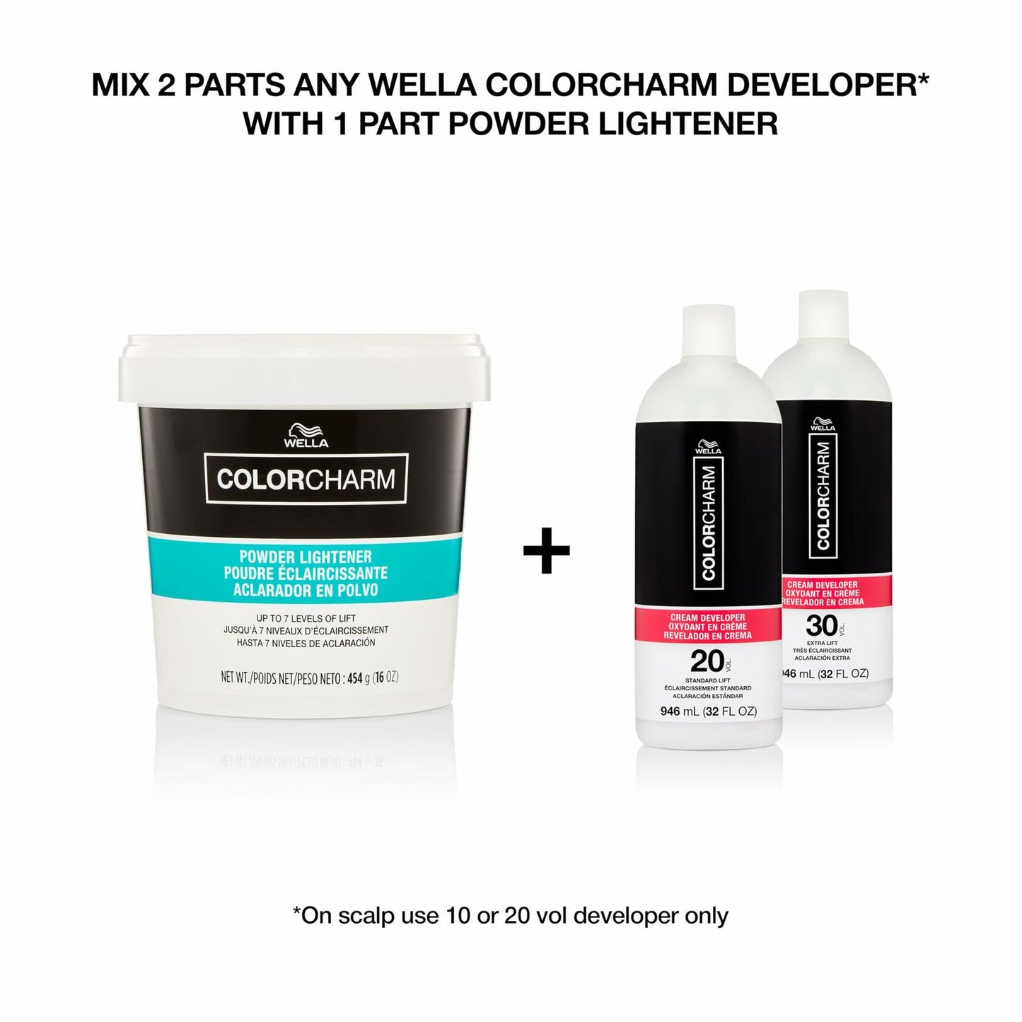 COLORCHARM Cream Hair Color Developer 10 Volume 7.8oz Gray Blending