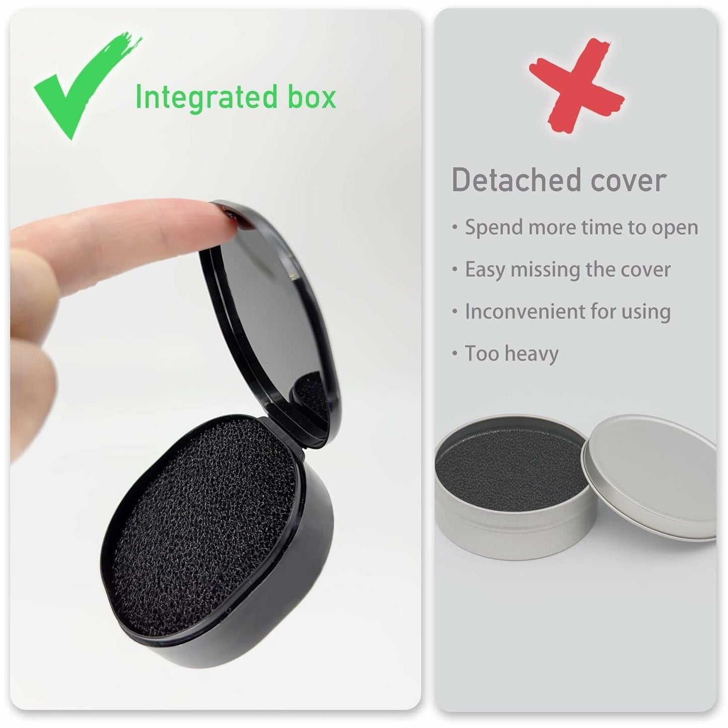 Veeliama Makeup Brush Cleaner 6-Pack Dry Sponge Cleanser Eyeshadow Palette Tool