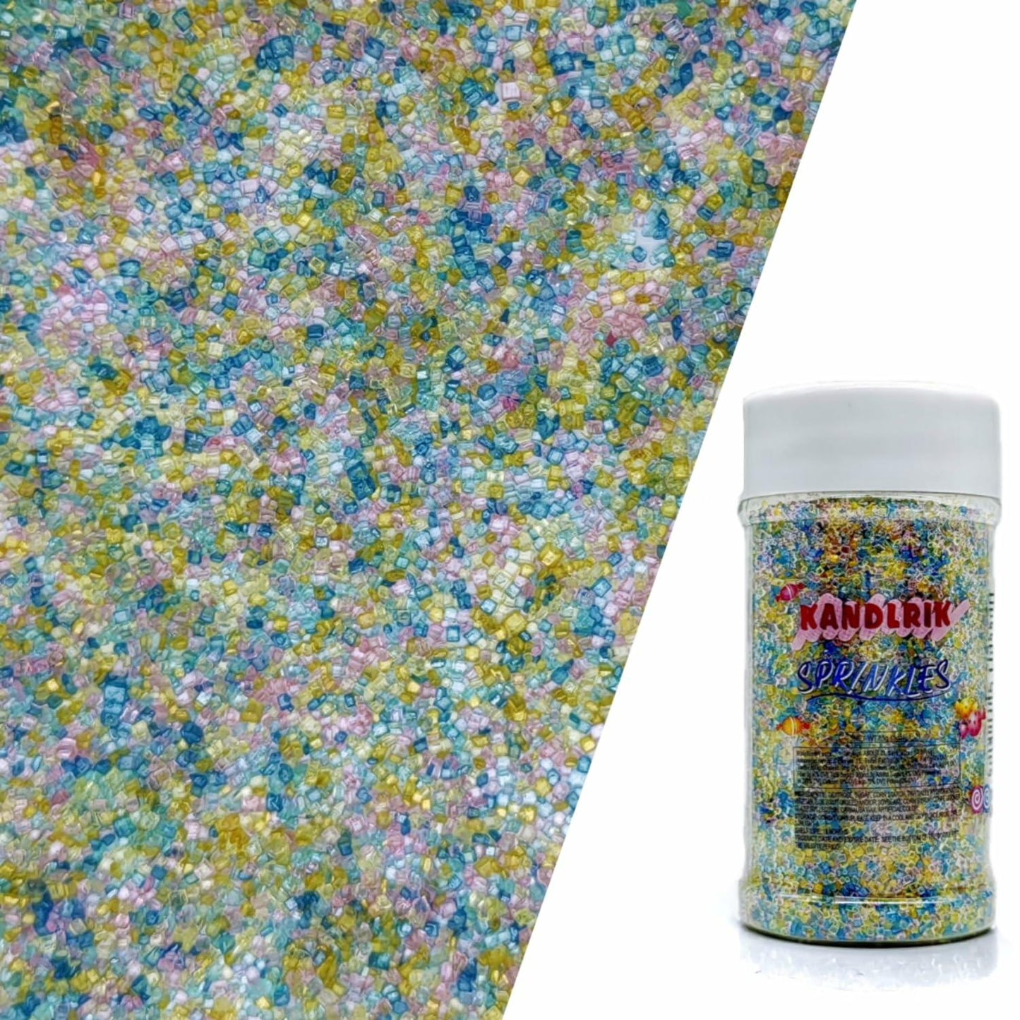 Edible Sanding Sugar Sprinkles 3oz Blue Purple Yellow for Cakes & Cookies