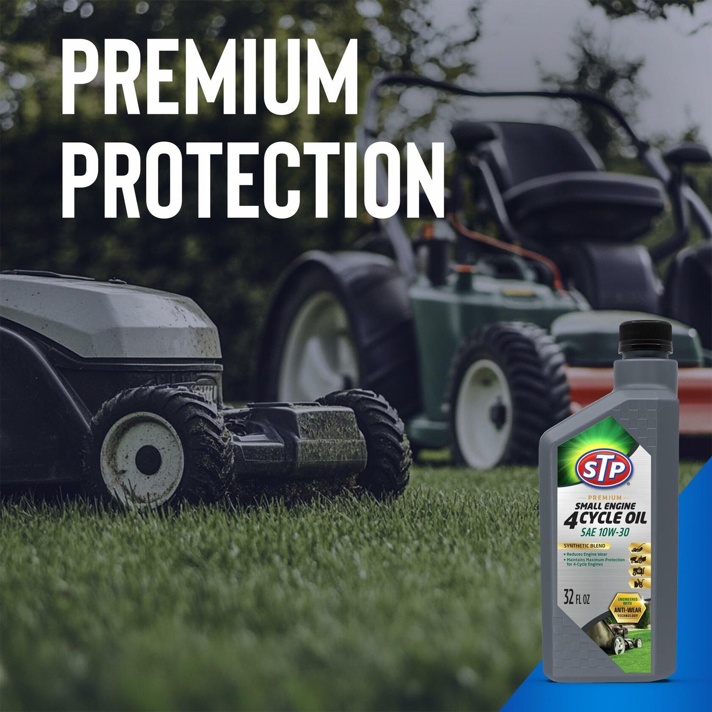 STP 4 Cycle Small Engine Oil SAE 10W-30 32oz Lawnmower Tractor Push Mower