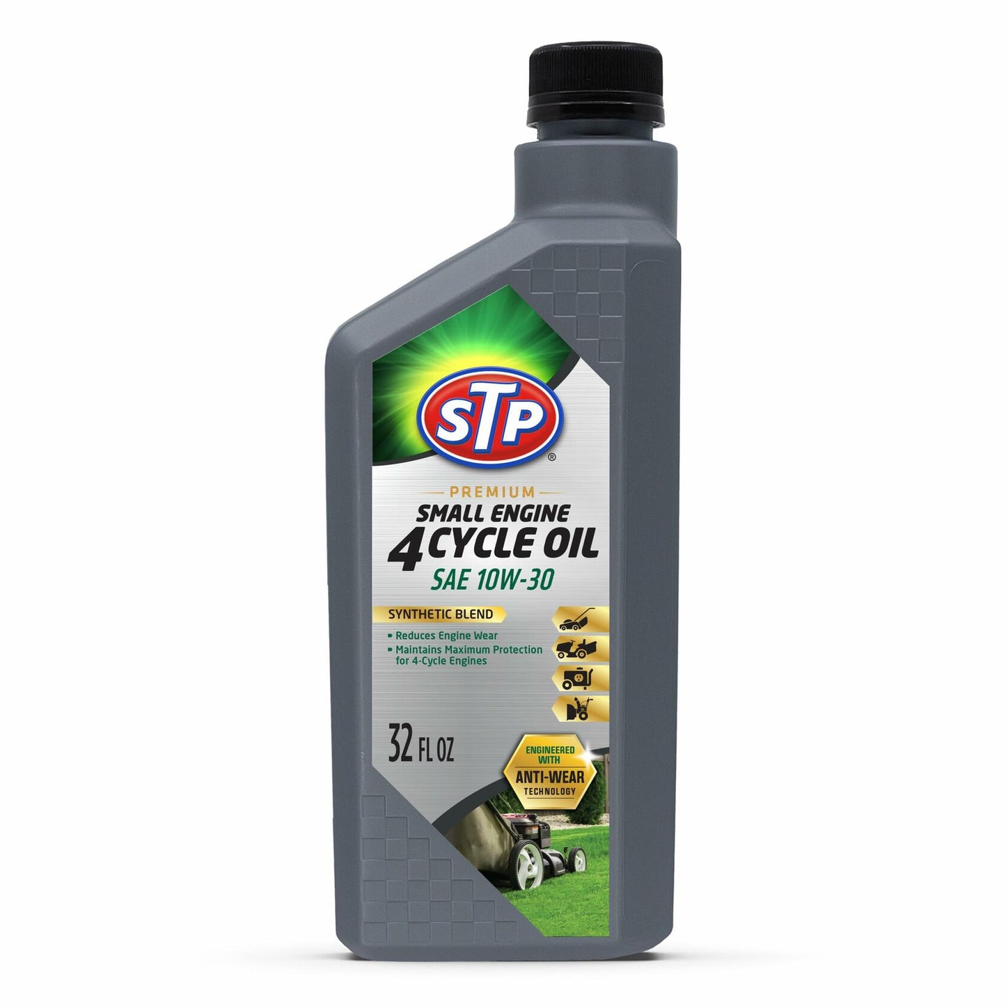 STP 4 Cycle Small Engine Oil SAE 10W-30 32oz Lawnmower Tractor Push Mower
