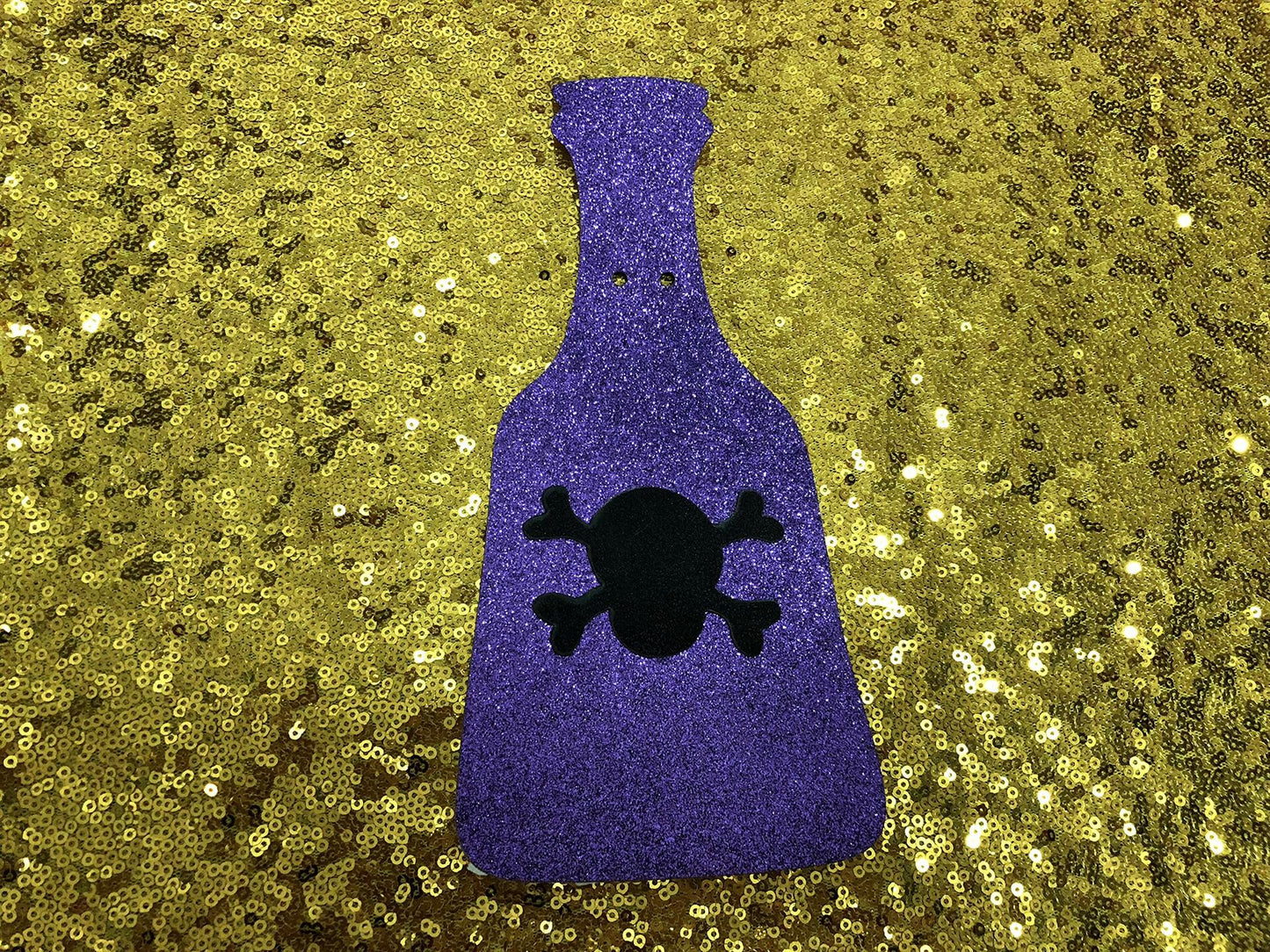 LeeSky Gold Glitter Pick Your Poison Halloween Party Banner Paper Letter Print