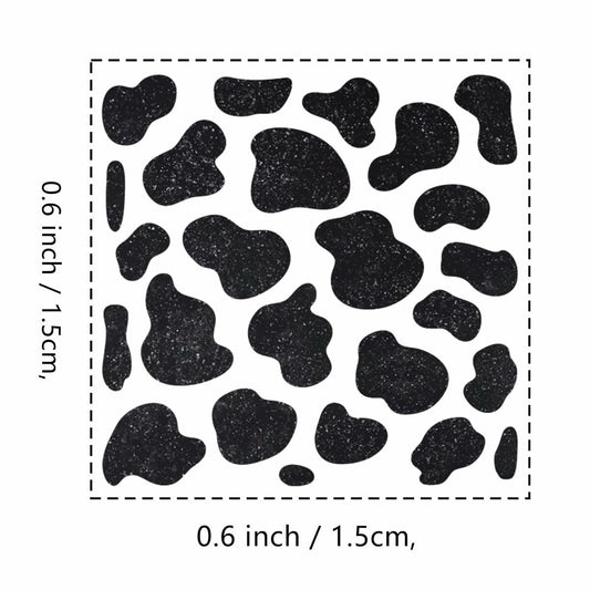 GUVSPTI Cow Print Rubber Stamp 3/5 Inch Mini Scrapbooking Card Making