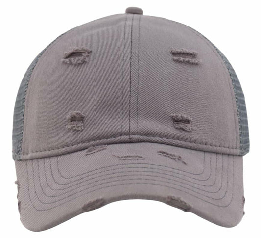 AOSMI Vintage Washed Trucker Baseball Hat Adjustable Charcoal Size One Size