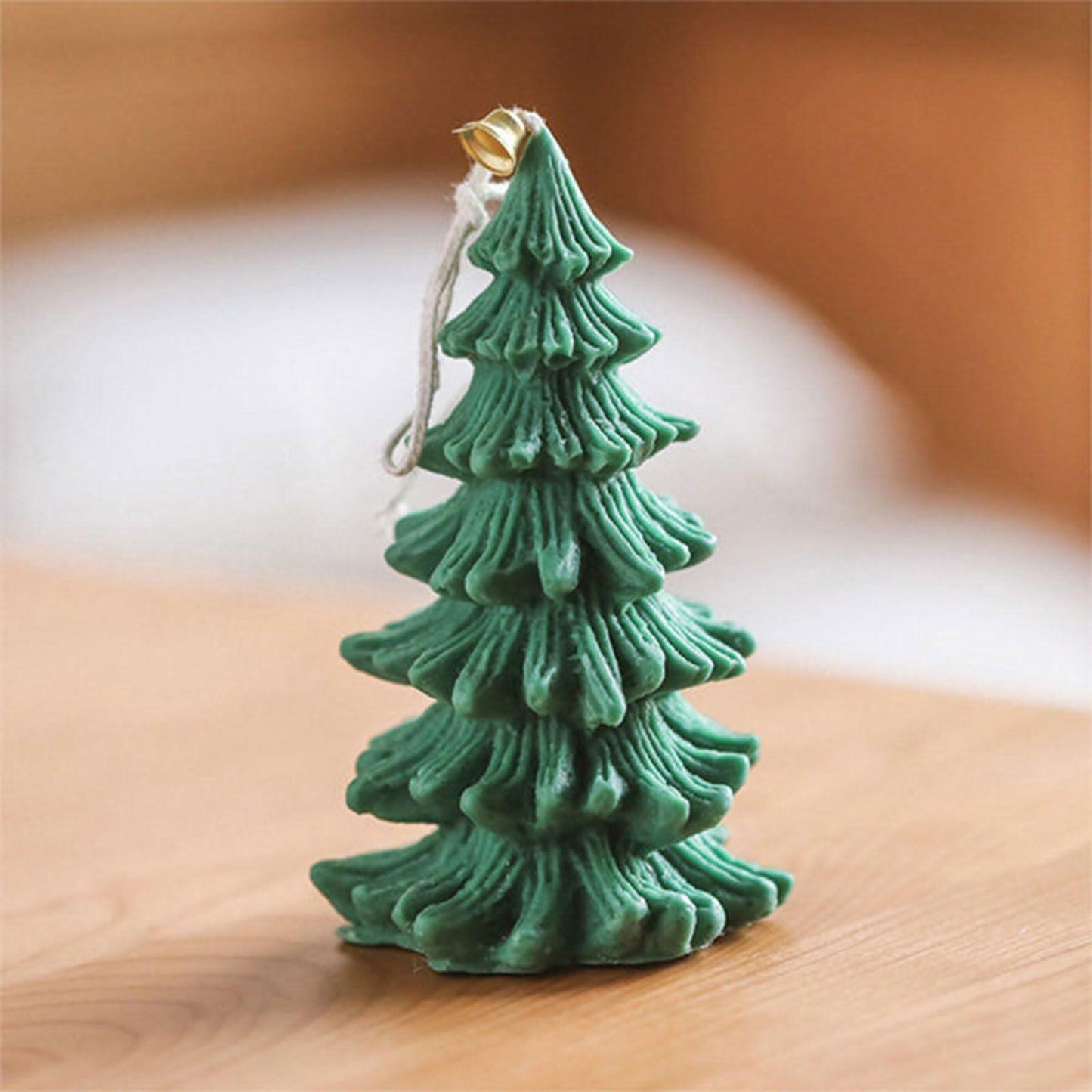 Caregene Christmas Tree Candle Silicone Mold Pine Tree Shape for Candle Making