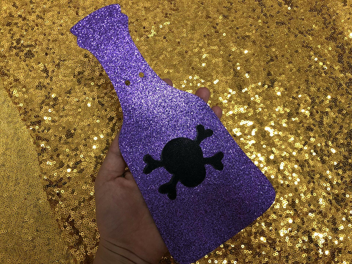 LeeSky Gold Glitter Pick Your Poison Halloween Party Banner Paper Letter Print