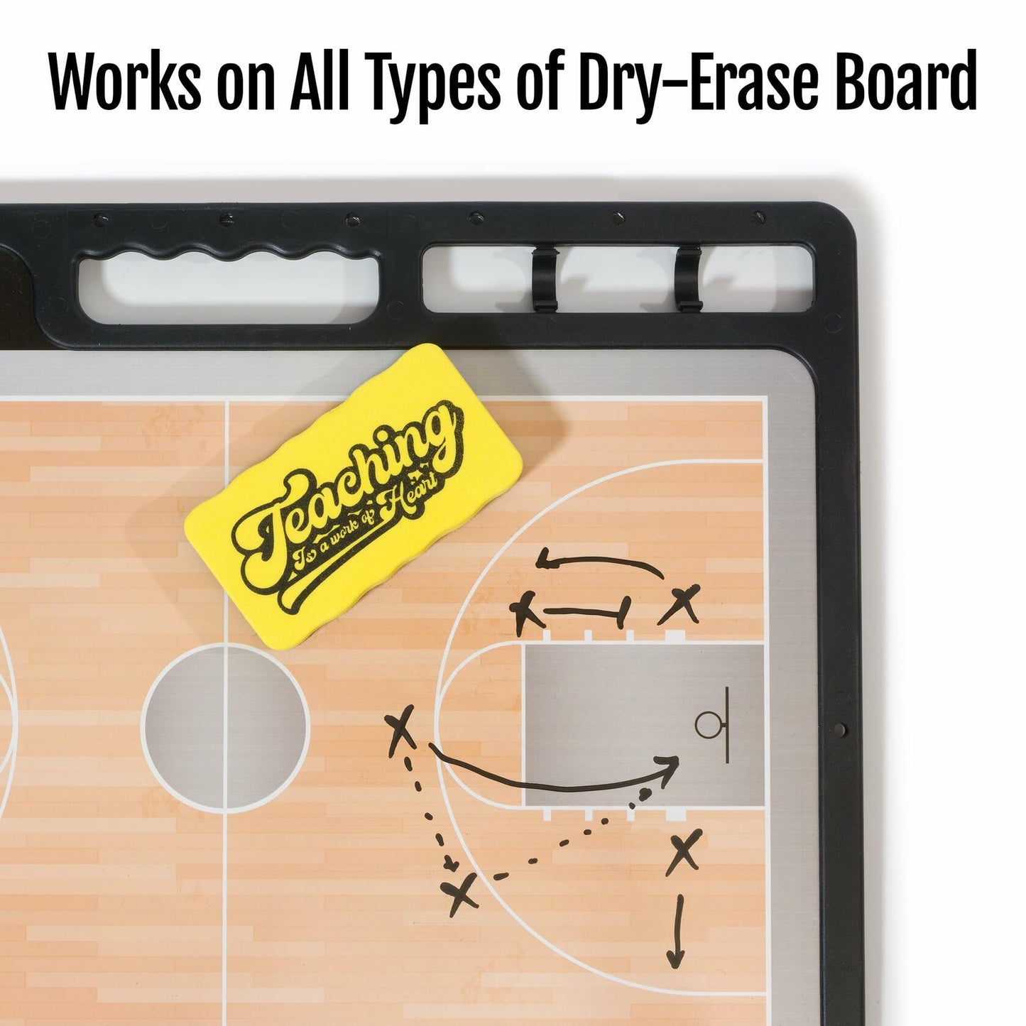 Magnetic Whiteboard Dry Erasers 4-Pack Colorful Classroom Teacher Essentials