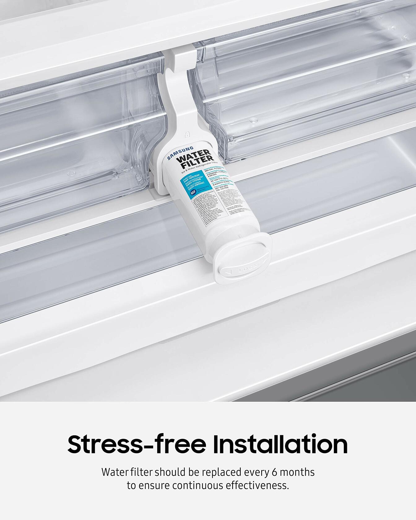 SAMSUNG Genuine Refrigerator Water Filter HAF-CIN/EXP Carbon Block 1 Pack