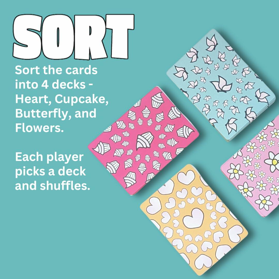 Rainbow Bunny Bop Card Game Family Kids Adults 2-4 Players Fast-Paced