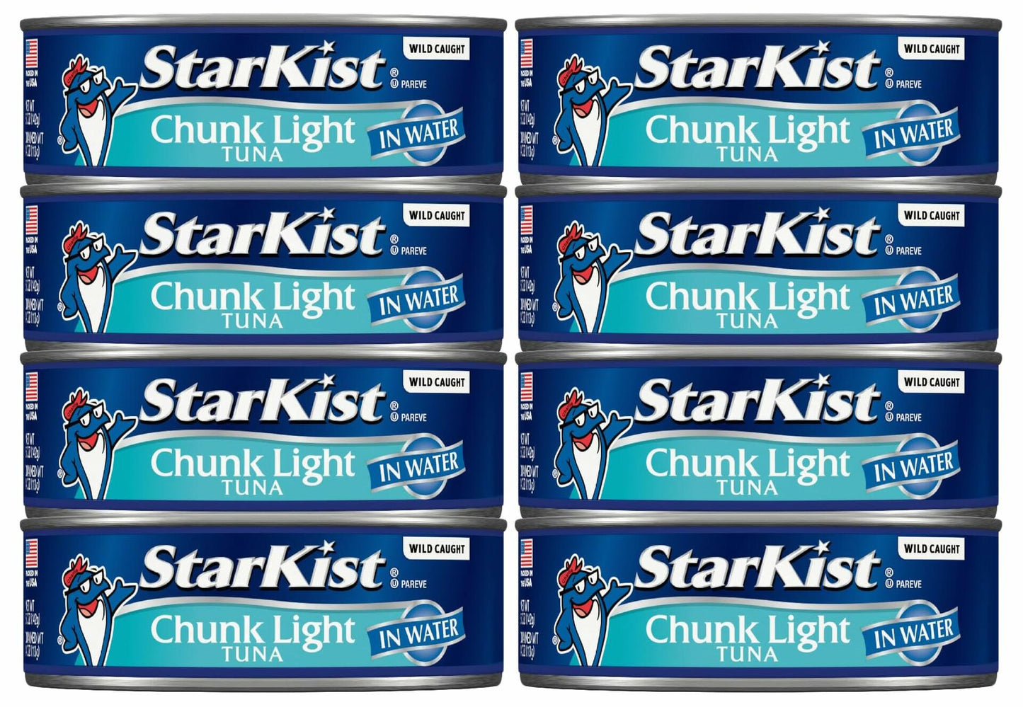 StarKist Chunk Light Tuna in Water - 5 oz Can (Pack of 8) BEST BY APR/23/2029