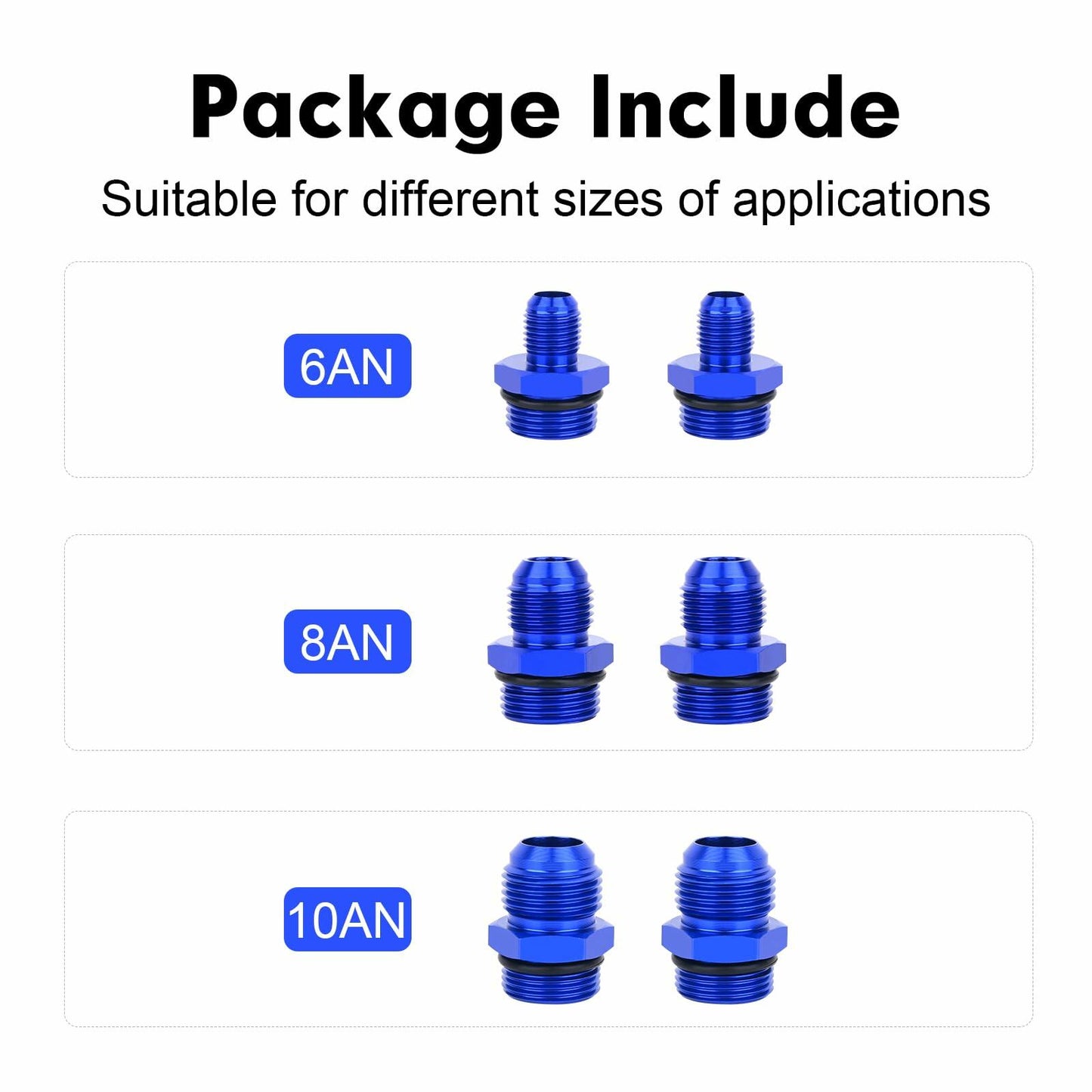 Wrustvnabc 6AN 8AN 10AN Inline Fuel Filter 10 Micron Red 58MM Aluminum