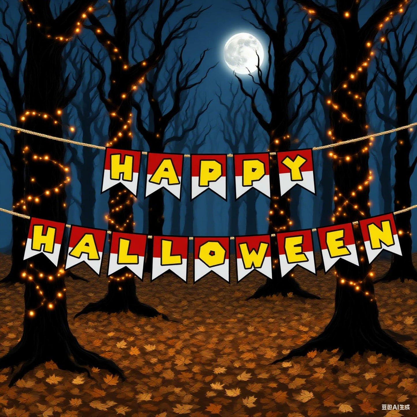 Halloween Trunk or Treat Happy Halloween Banner Garage Door Decor