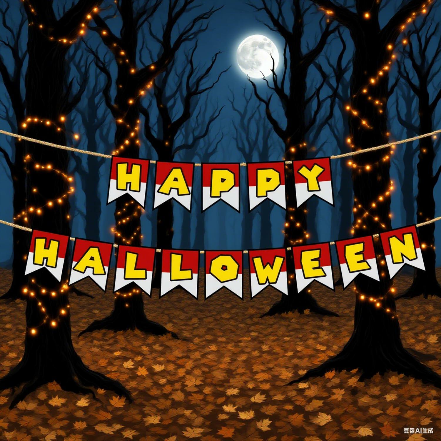 Halloween Trunk or Treat Happy Halloween Banner Garage Door Decor