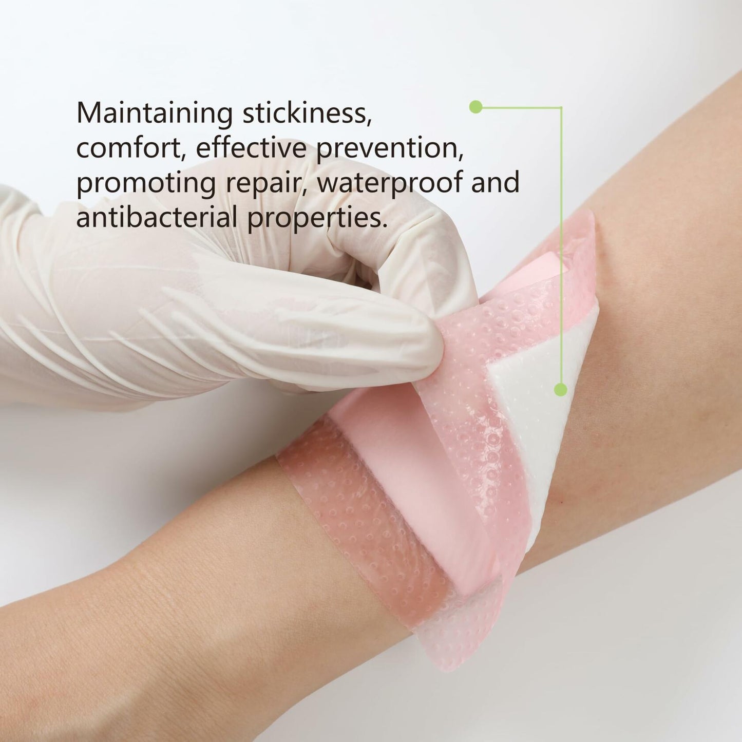 Pointmass 5 Pack 4"x4" Silicone Foam Dressing Waterproof Wound Care OPEN BOX