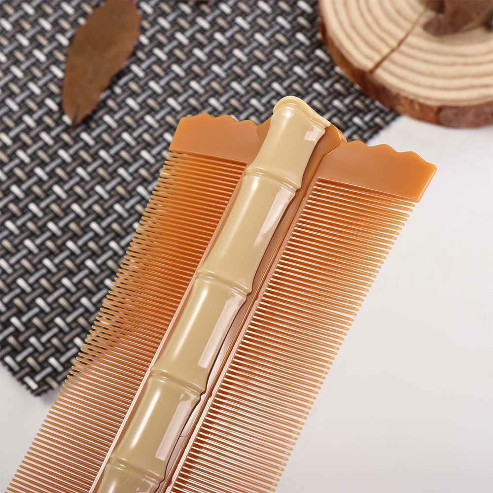 Green Double-Sided Anti-Static Hair Comb Fine Tooth with Handle Styling Tool