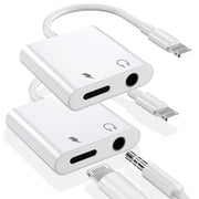 esbeecables Lightning to 3.5mm Audio & Charger Adapter 3-Port Lightweight