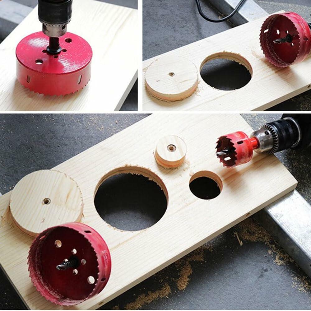 Tsurpcao 4Inch/102mm HSS Bi-Metal Hole Saw Cutter Wood Plastic Red