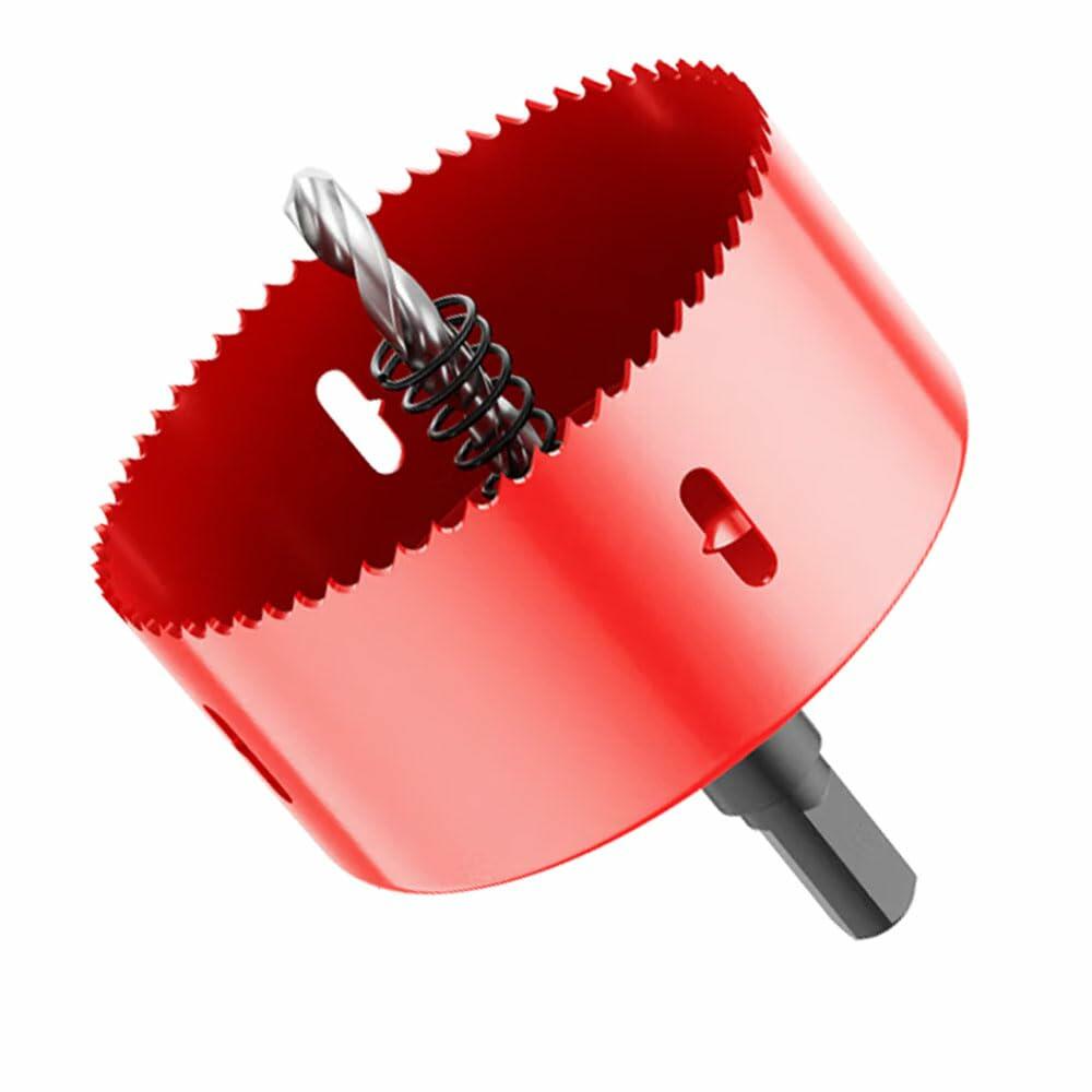 Tsurpcao 4Inch/102mm HSS Bi-Metal Hole Saw Cutter Wood Plastic Red