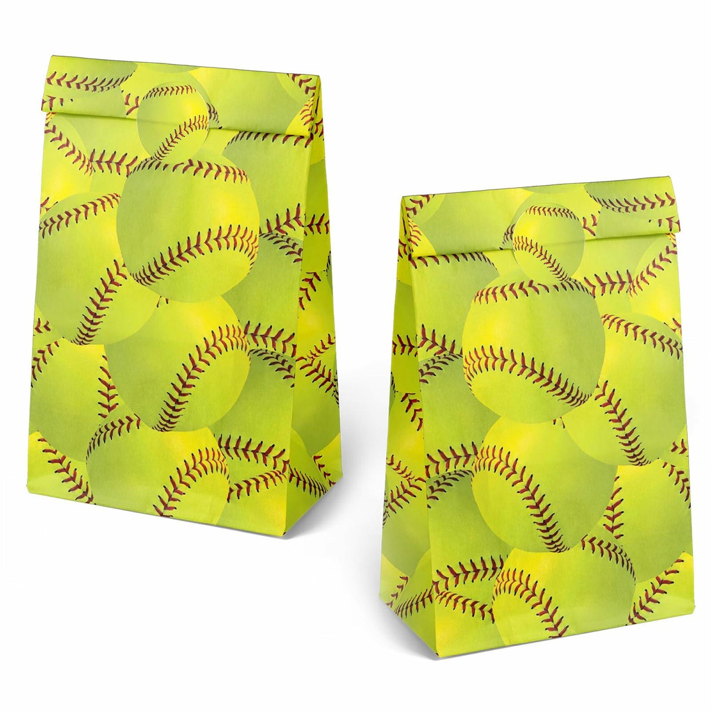Outego 24 Softball Party Favor Bags with Stickers Kids Birthday Supplies