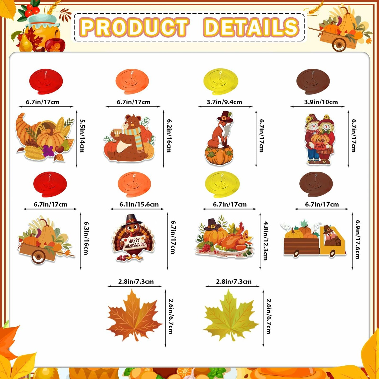 Yavxzvbw Thankful for You Banner Fall Leaves Garland Orange Thanksgiving