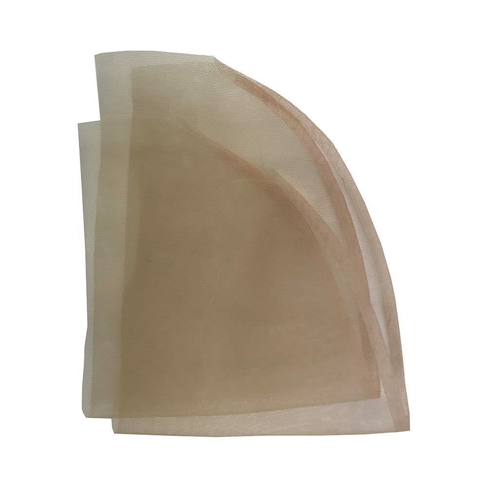 Furun 2Pcs 13x4 Swiss Lace Frontal Closure Net Transparent Wig Base