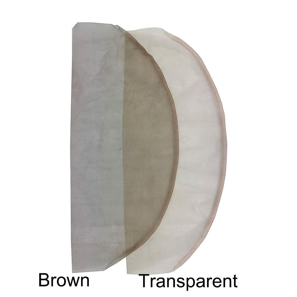 Furun 2Pcs 13x4 Swiss Lace Frontal Closure Net Transparent Wig Base