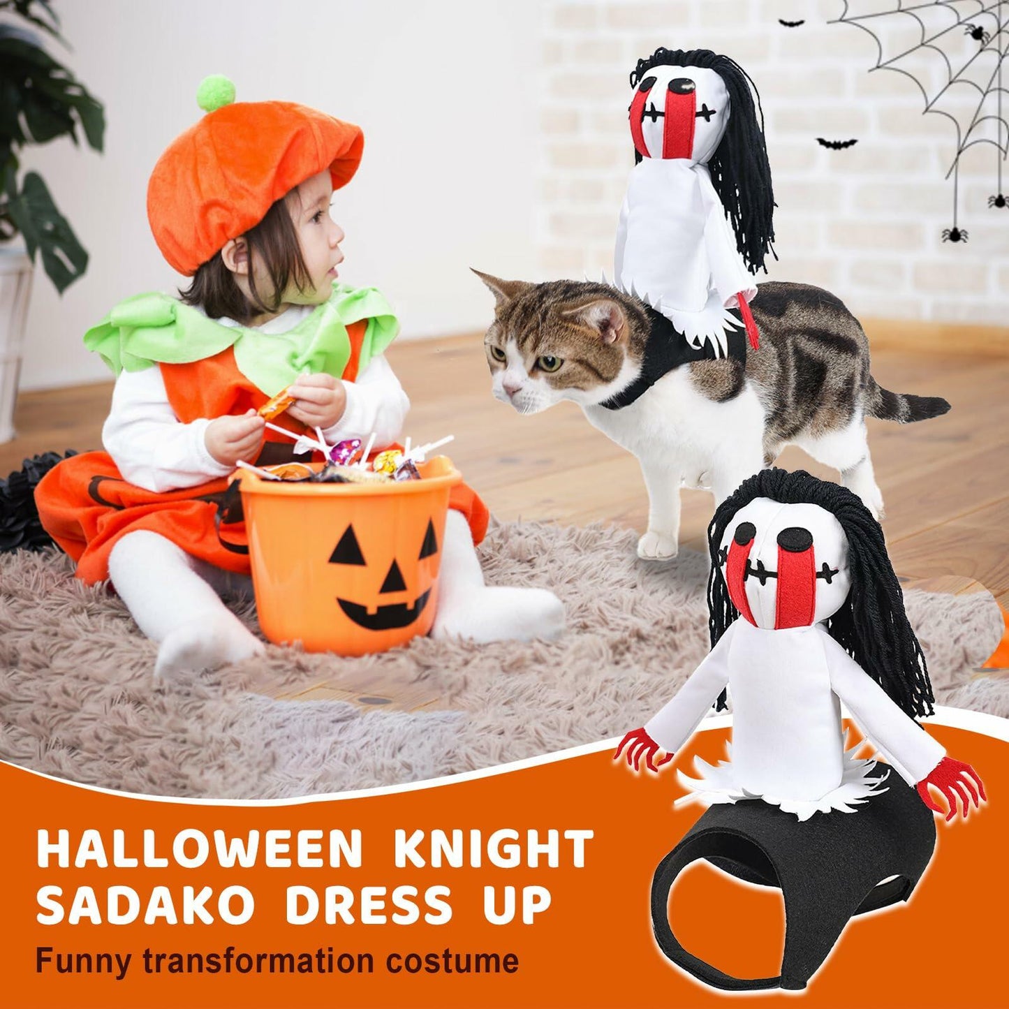 stepsin Dog Halloween Ghost Riding Saddle Costume Female Ghost Size S-M