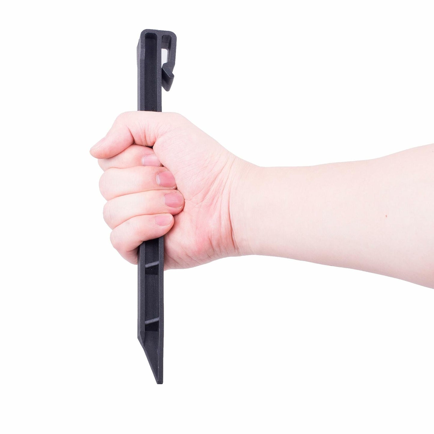 YANEYRIE Landscape Anchoring Spikes 10in Spiral Nylon Black 10PCS