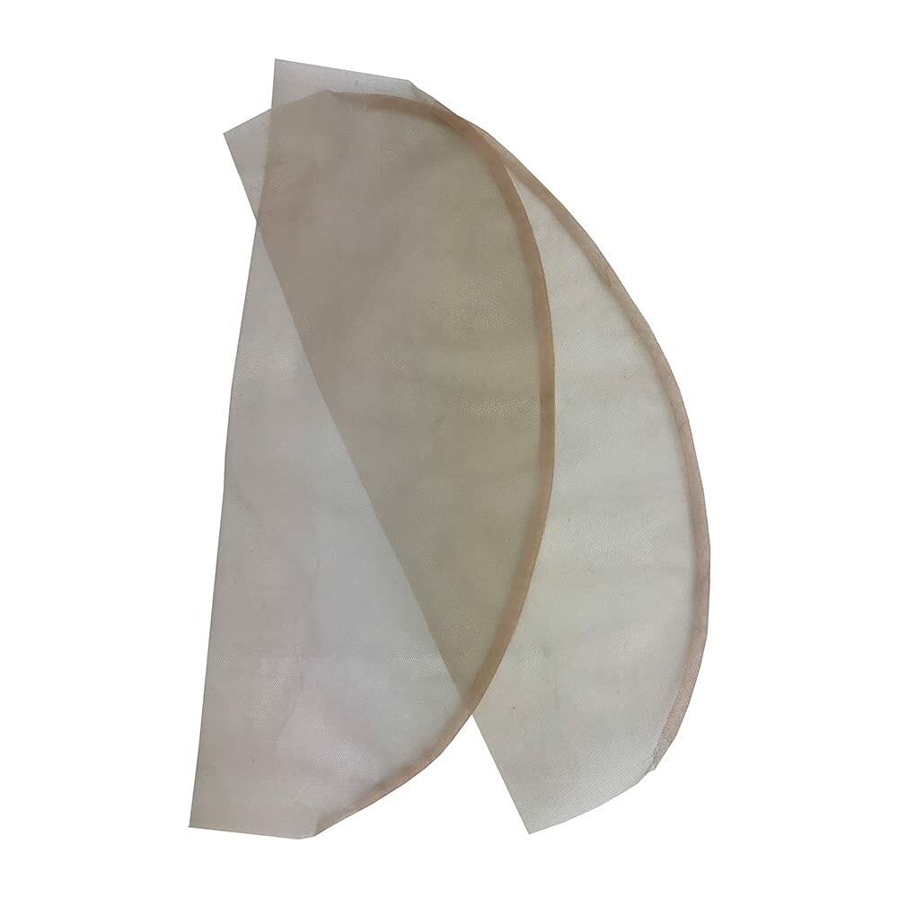 Furun 2Pcs 13x4 Swiss Lace Frontal Closure Net Transparent Wig Base