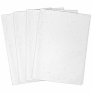 MR FIVE White Glitter Tissue Paper 14x20in 100 Sheets White Sparkle
