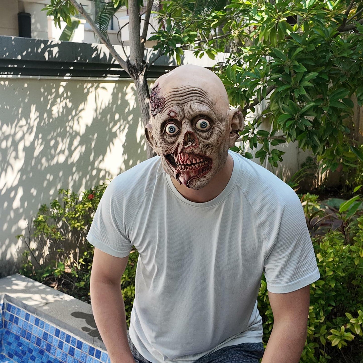 stepsin Scary Zombie Mask Halloween Cosplay Costume Rubber Prop