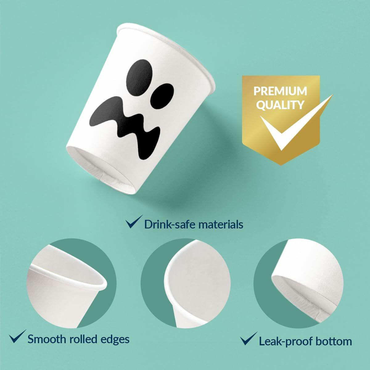 PAW Decor Collection Baby Pink Disposable Paper Cups 8.5oz 50-Pack Party