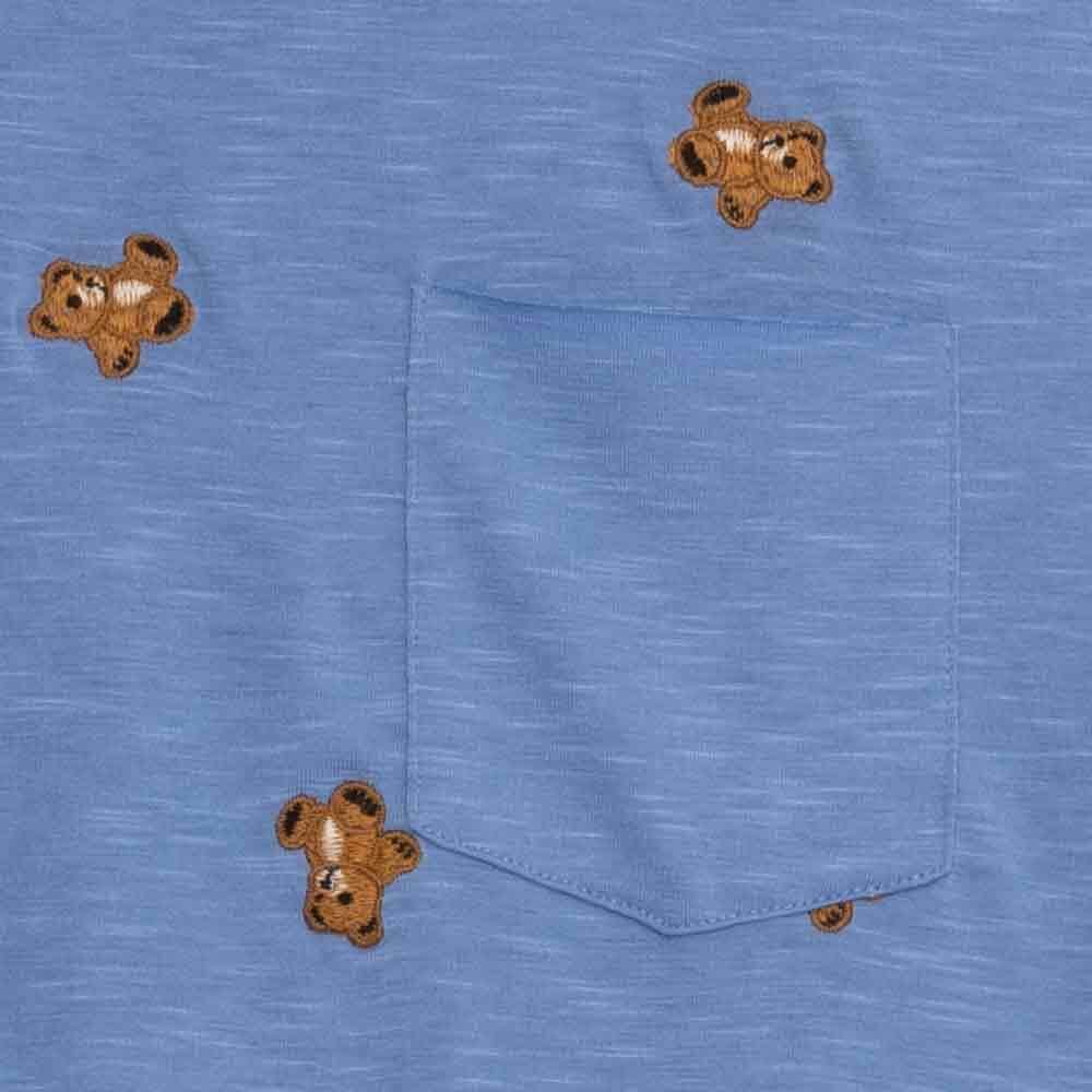 Speechless Girl's Graphic T-Shirt Periwinkle Bear Size XL