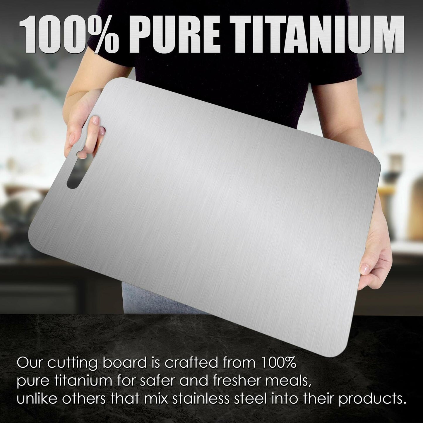 GAUDORA Titanium Cutting Board Non Slip Dishwasher Safe 14x10 in