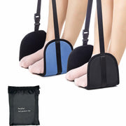 Perfitel Adjustable Travel Foot Hammock Airplane Footrest Black 1 Pack