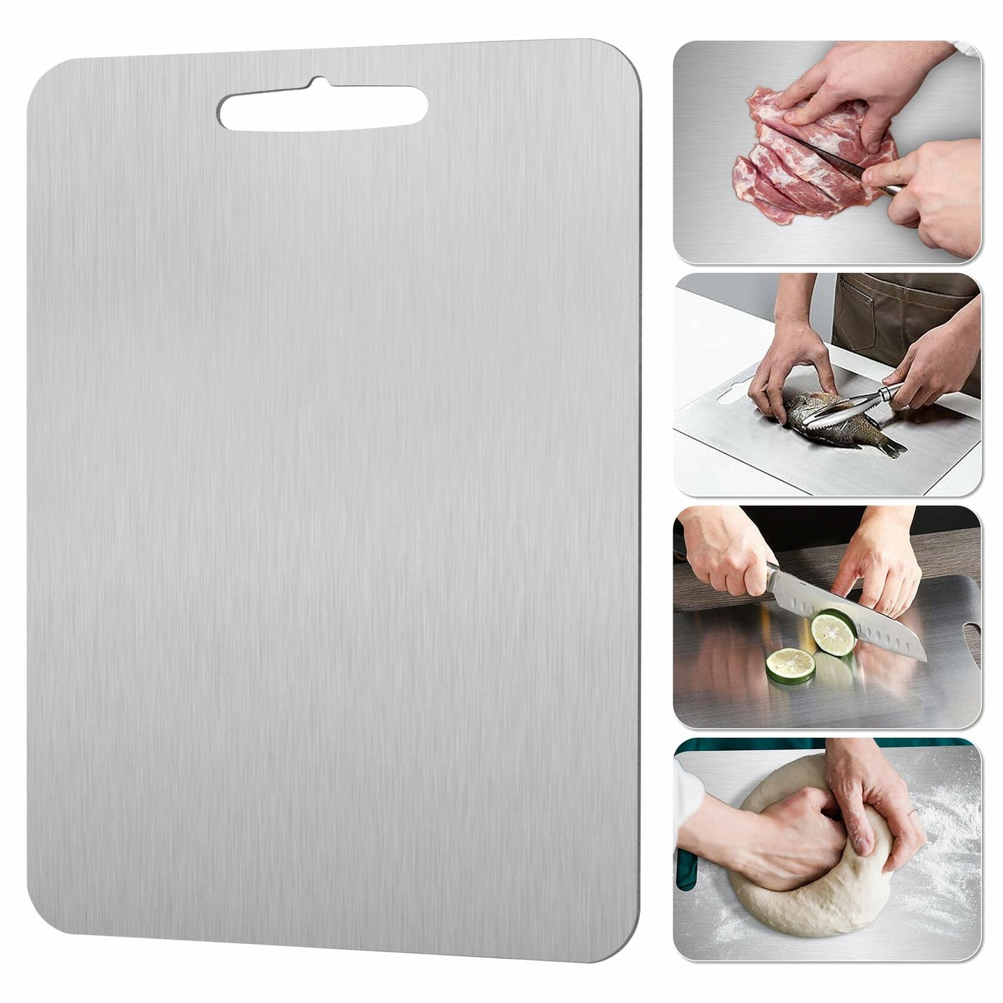 GAUDORA Titanium Cutting Board Non Slip Dishwasher Safe 14x10 in