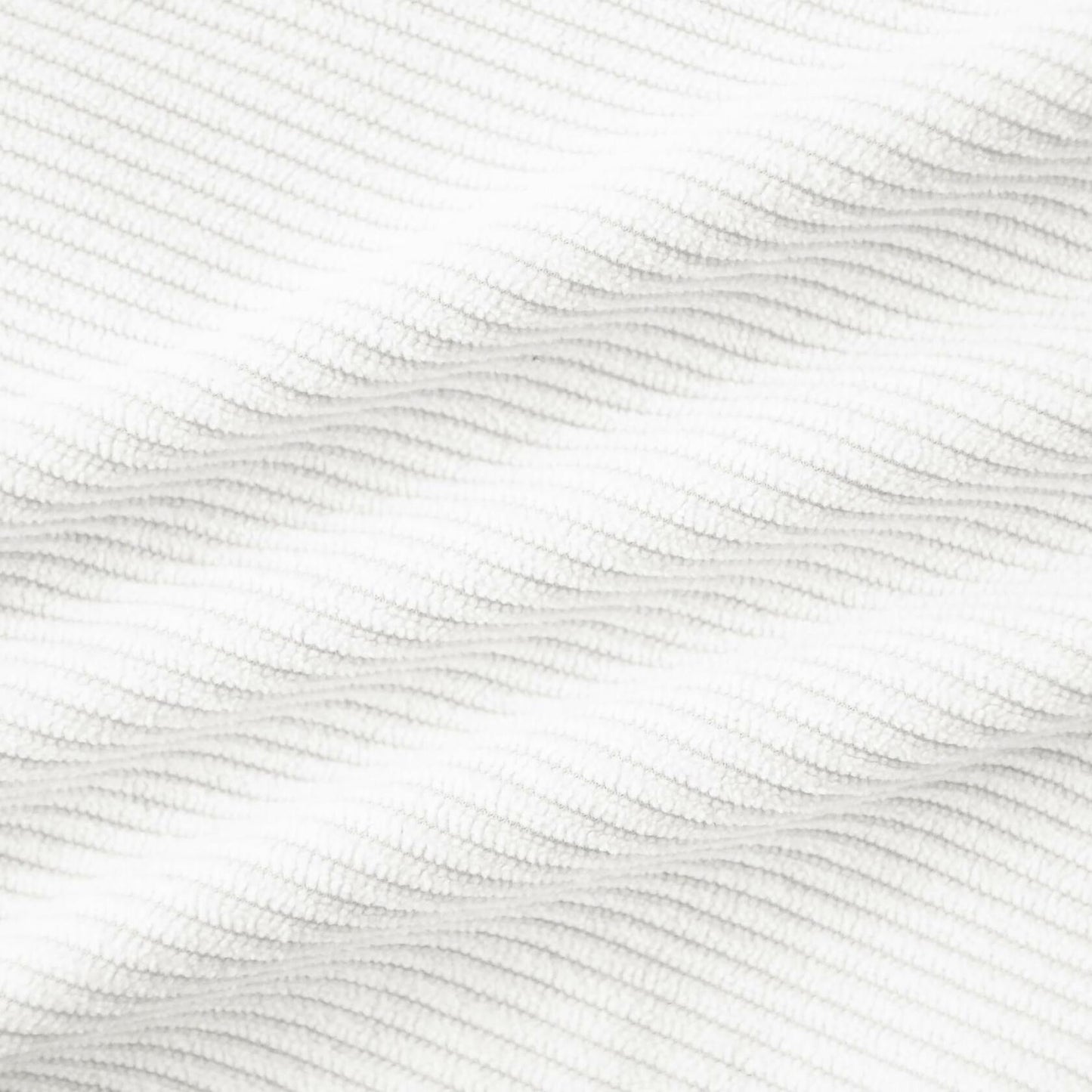 CaliTime Corduroy Striped Throw Pillow Cases 12x20 White Pack of 2