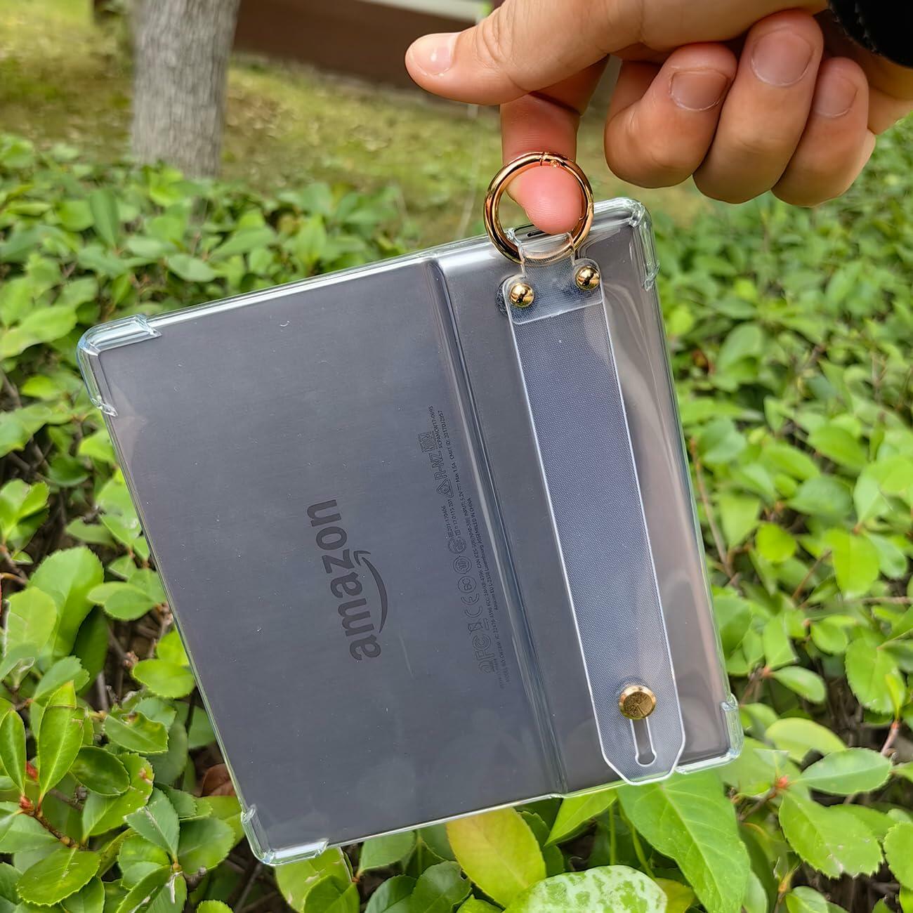 UMUBUHOMS Clear Silicone Case Hand Strap for 7 Inch Kindle Oasis 9th/10th Gen