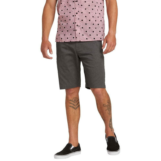 Volcom Men's Modern Fit 21" Chino Shorts Charcoal Heather Size 34