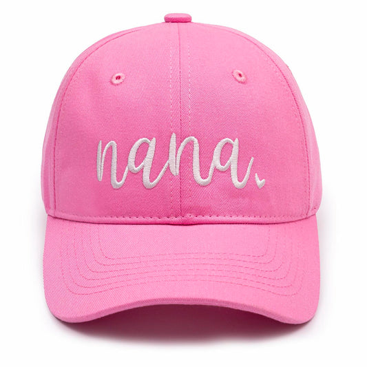 KOLWOVEN Nana Baseball Hat Adjustable Cap Women Pink One Size