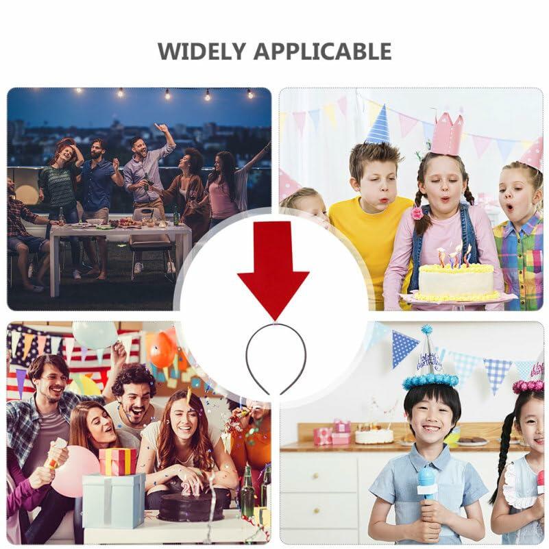 IMIKEYA Arrow Headband Red Cloth Halloween Hair Band Womens Novelty