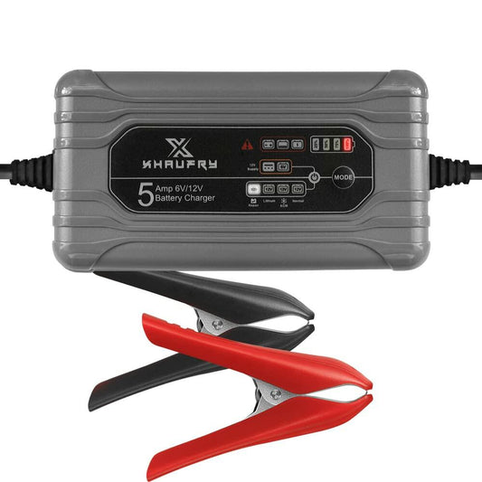 Xhaufry 5 Amp 1 Bank Smart Marine Battery Charger Waterproof Portable