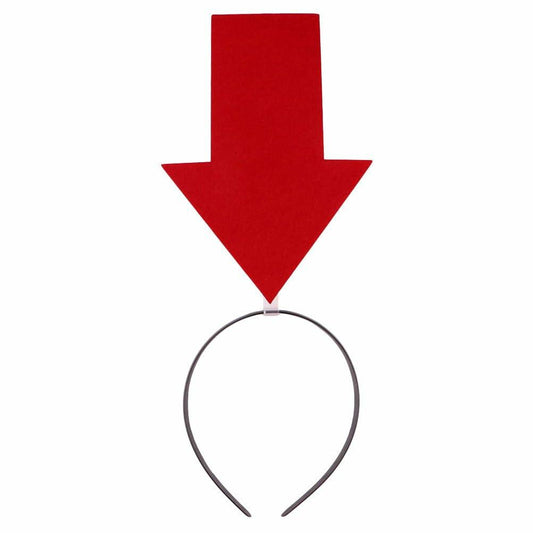 IMIKEYA Arrow Headband Red Cloth Halloween Hair Band Womens Novelty