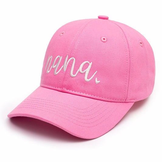 KOLWOVEN Nana Baseball Hat Adjustable Cap Women Pink One Size