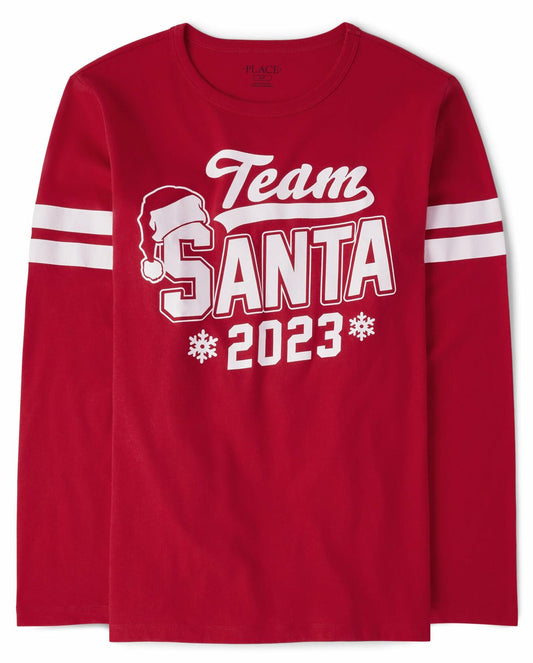 The Children's Place Unisex Long & Short Sleeve Christmas Santa T-shirt Size 3XL