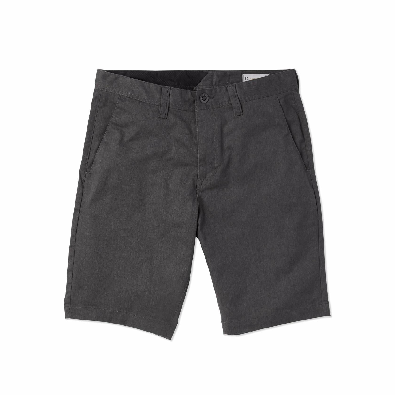 Volcom Men's Modern Fit 21" Chino Shorts Charcoal Heather Size 34
