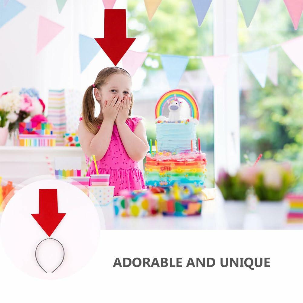 IMIKEYA Arrow Headband Red Cloth Halloween Hair Band Womens Novelty