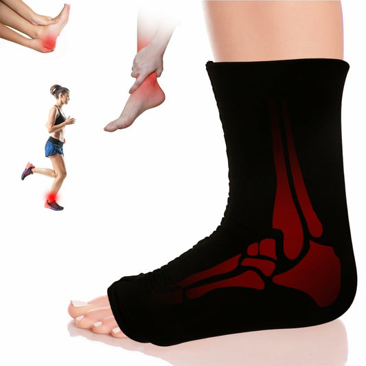 icepac Ankle Ice Pack Reusable Cold Therapy Compression Sock Black